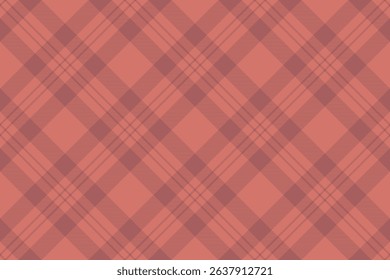 Subtle coral and mauve diagonal plaid pattern.  Elegant and versatile design ideal for textile prints, website backgrounds, or packaging.  Creates a sophisticated and calming visual texture.