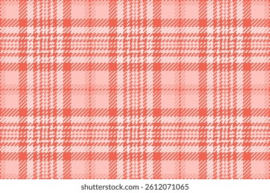 Subtle coral and white plaid pattern. Perfect for textile design, fashion, wallpaper, or website backgrounds.