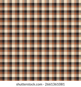 Subtiles cremefarbenes, braunes und orangefarbenes Muster.  Perfekt für textile Designs, Hintergründe oder Herbstprojekte.