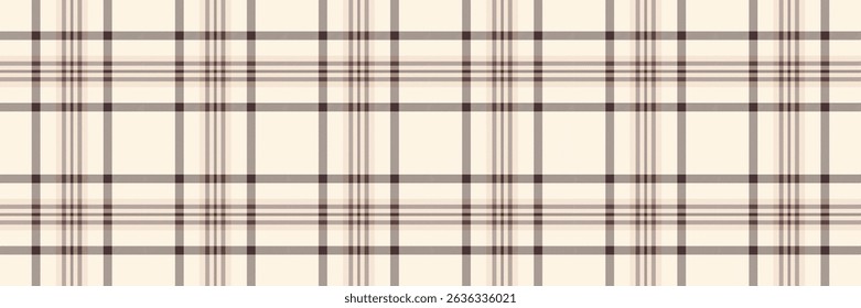 Subtle cream and brown plaid pattern.  Perfect for textile design, website backgrounds, or stationery. This elegant, repeating texture evokes feelings of warmth and comfort.