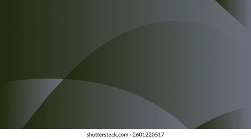 Subtle Curves Abstract GrayGreen Gradient
