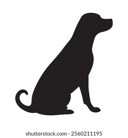 Subtle curves emphasize the dog's body structure providing a modern and organic feel.
