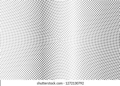 Subtle dotted texture. Black white dotted halftone vector background. Pale dotted gradient. Vintage effect overlay. Ink dot pattern. Monochrome halftone texture. Industrial perforated surface