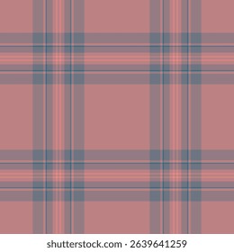 Subtle dusty rose and teal plaid pattern.  Perfect for textile design, apparel, or website backgrounds. Evokes feelings of warmth and understated elegance.