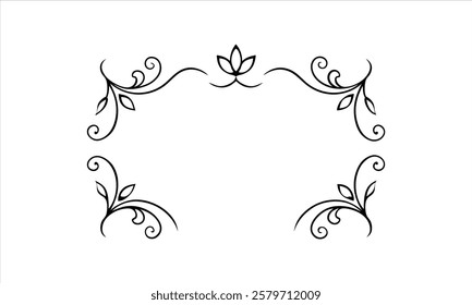 Subtle floral elegance, clean design.