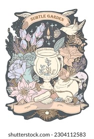 Subtle Garden Series" is a beautiful and delicate t-shirt print design that celebrates the gentle beauty of flowers. 