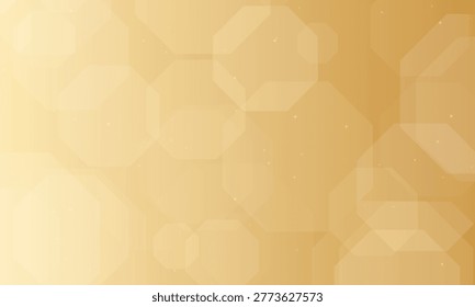 Subtle geometric octagons and crosses on gradient amber background, abstract pattern