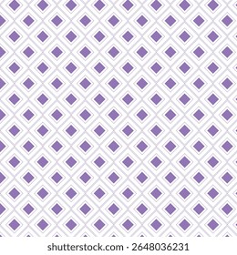 Subtle geometric pattern with purple and white diamonds