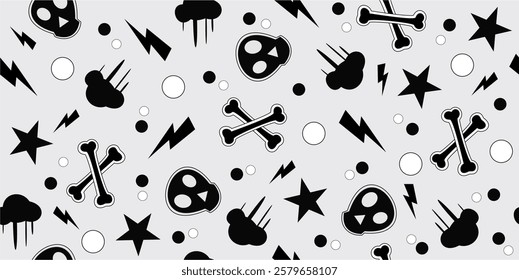 The subtle ghost design with soft color nuances is suitable for printing needs on fabric.