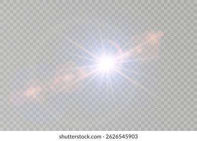 Subtiele verblinding past zich aan in het ontwerp van een foto of banner. Warme shimmer halo omringt heldere centrale gloed. Het effect van zonlicht simuleert organisch lichtgedrag prachtig.
Perfect voor kaarten, headers of branding 