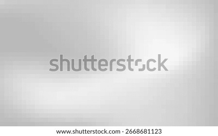 Subtle gradation of soft grays and whites forms a smooth pixelated abstract background, evoking a serene and contemporary digital design with muted luminosity and minimalist appeal