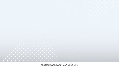 Gradiente sutil com sobreposição de matriz de pontos: um design minimalista moderno em cinza suave, perfeito para tecnologia e temas de negócios que exigem um efeito de fundo limpo e abstrato