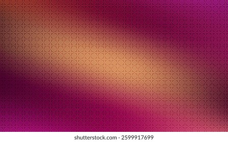 Subtle Gradient with Geometric Motifs: A Seamless Blend of Pink, Peach, and Repeating Star-like Elements Creates a Versatile Visual Texture for Background Applications