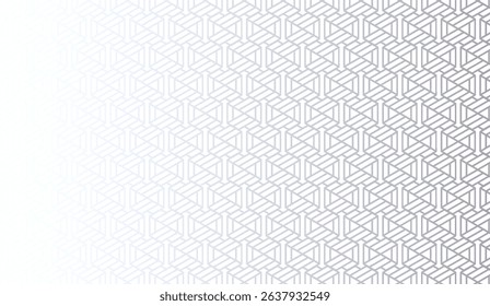 Subtle Gradient Geometric Pattern Background, Seamless Silver and White Design for Elegant Textures, Modern Wallpaper or Artistic Creative Projects with Stylish Shapes