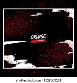 Subtle grain vector texture overlay. Abstract black gritty grunge background. Isolated artwork object. Suitable for and any print media need.