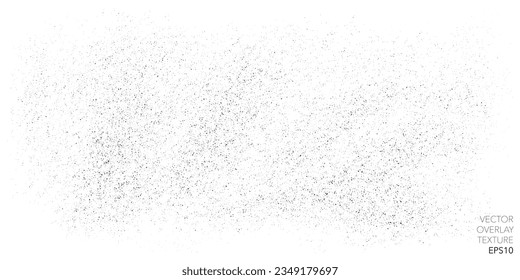 Superposición sutil de la textura vectorial de grano. Resumen de un color de fondo grueso. Recurso gráfico monocromo de textura gruesa.