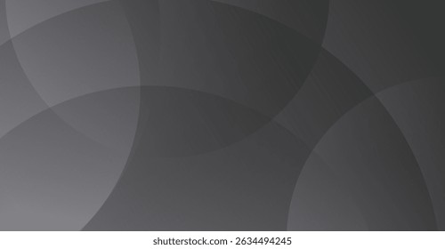 Subtle Gray Overlap Circles Background for Modern Design, Minimalist Aesthetic, Smooth Gradient Texture, Abstract Illustration, Sleek Backdrop with Intersecting Circles