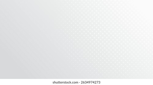 Subtle Gray and White Gradient Background with Dot Pattern, Perfect for Technology, Business, and Design Projects with Clean and Modern Aesthetics