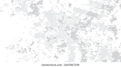 Manchas sutis de tinta cinza em um fundo branco limpo criam uma superfície manchada e texturizada, perfeita para projetos abstratos e adicionando interesse visual a projetos digitais e apresentações artísticas