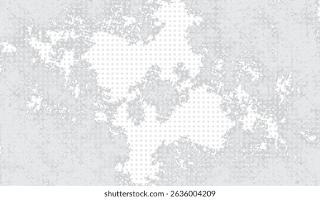 Subtle Grunge Gray Halftone Texture, Vintage Style Dotted Pattern Overlay, Muted Gray Shades, Abstract Distressed Surface For Backdrops and Creative Projects