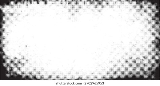 Pontos de meio-tom sutis criam um quadro texturizado em monocromático, oferecendo um efeito envelhecido e angustiado perfeito para adicionar um elemento vintage ou grunge aos designs