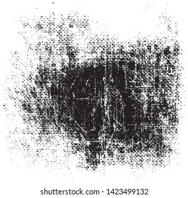 Subtle halftone grunge urban texture vector. Distressed overlay texture. Grunge background. Abstract mild textured effect. Vector Illustration. Black isolated on white. EPS10.