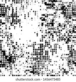 Subtle halftone grunge urban texture vector. Distressed overlay texture. Grunge background. Abstract mild textured effect. Vector Illustration. Black isolated on white background. EPS10.