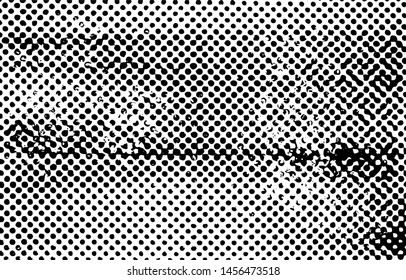 Subtle halftone grunge urban texture vector. Distressed overlay texture. Grunge background. Abstract mild textured effect. Vector Illustration. Black isolated on white background. EPS10.