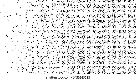 Subtle halftone grunge urban texture vector. Distressed overlay texture. Grunge background. Abstract mild textured effect. Vector Illustration. Black isolated on white. EPS10.