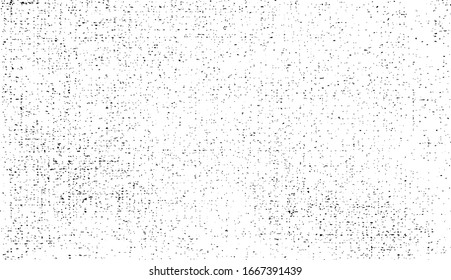 Sutil vector de textura urbana de tono medio grunge. Textura superpuesta angustiada. Borde fondo. Efecto texturado leve abstracto. Ilustración vectorial. Negro aislado en blanco. EPS10.