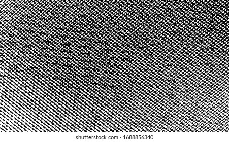 Subtile Halftone Grunge urbane Textur Vektorillustration. Verzerrte Overlay-Textur. brüchiger Hintergrund. Abstrakter leichter strukturierter Effekt. Vektorillustration Illustration. Schwarz einzeln auf Weiß.  EPS10.