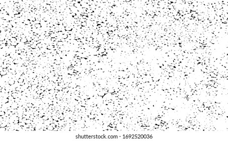 Sutil vector de textura urbana de tono medio grunge. Textura superpuesta angustiada. Borde fondo. Efecto texturado leve abstracto. Ilustración vectorial. Negro aislado en blanco. EPS10.