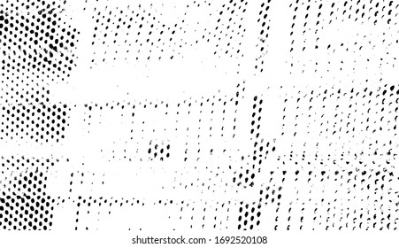 Sutil vector de textura urbana de tono medio grunge. Textura superpuesta angustiada. Borde fondo. Efecto texturado leve abstracto. Ilustración vectorial. Negro aislado en blanco. EPS10.