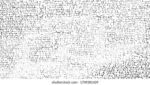 Sutil vector de textura urbana de tono medio grunge. Textura superpuesta angustiada. Borde fondo. Efecto texturado leve abstracto. Ilustración vectorial. Negro aislado en blanco. EPS10.