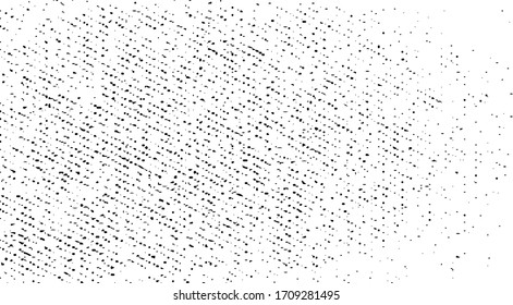 Sutil vector de textura urbana de tono medio grunge. Textura superpuesta angustiada. Borde fondo. Efecto texturado leve abstracto. Ilustración vectorial. Negro aislado en blanco. EPS10.