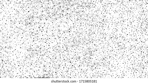 Sutil vector de textura urbana de tono medio grunge. Textura superpuesta angustiada. Borde fondo. Efecto texturado leve abstracto. Ilustración vectorial. Negro aislado en blanco. EPS10.