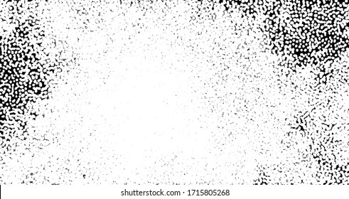 Subtle halftone grunge urban texture vector. Distressed overlay texture. Grunge background. Abstract mild textured effect. Vector Illustration. Black isolated on white. EPS10.