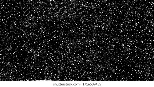 Sutil vector de textura urbana de tono medio grunge. Textura superpuesta angustiada. Borde fondo. Efecto texturado leve abstracto. Ilustración vectorial. Negro aislado en blanco. EPS10.