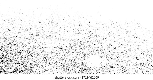 Sutil vector de textura urbana de color medio grunge. Textura superpuesta angustiada. Borde de fondo. Resumen efecto texturado leve. Ilustración vectorial. Negro aislado en blanco. EPS10.