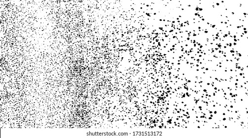 Sutil vector de textura urbana de color medio grunge. Textura superpuesta angustiada. Borde de fondo. Resumen efecto texturado leve. Ilustración vectorial. Negro aislado en blanco. EPS10.