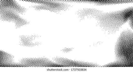 Subtle halftone grunge urban texture vector. Distressed overlay texture. Grunge background. Abstract mild textured effect. Vector Illustration. Black isolated on white. EPS10.