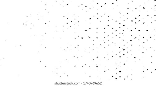 Sutil vector de textura urbana de color medio grunge. Textura superpuesta angustiada. Borde de fondo. Resumen efecto texturado leve. Ilustración vectorial. Negro aislado en blanco. EPS10.
