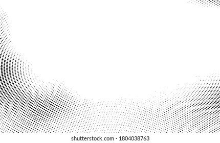 Subtle halftone grunge urban texture vector. Distressed overlay texture. Grunge background. Abstract mild textured effect. Vector Illustration. Black isolated on white. EPS10.