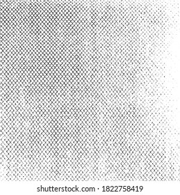 Sutil vector de textura urbana de color medio grunge. Textura superpuesta angustiada. Borde de fondo. Resumen efecto texturado leve. Ilustración vectorial. Negro aislado en blanco. EPS10.