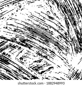Sutil vector de textura urbana de color medio grunge. Textura superpuesta angustiada. Borde de fondo. Resumen efecto texturado leve. Ilustración vectorial. Negro aislado en blanco. EPS10.