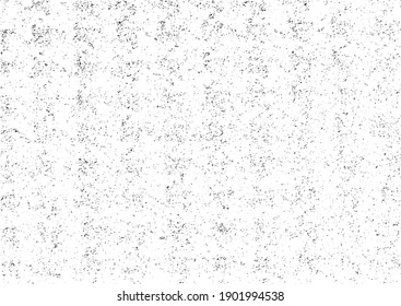 Sutil vector de textura urbana de color medio grunge. Textura superpuesta angustiada. Borde de fondo. Resumen efecto texturado leve. Ilustración vectorial. Negro aislado en blanco. EPS10.