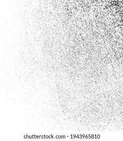Subtile Halftone Grunge urbane Textur Vektor. Verzerrte Overlay-Textur. brüchiger Hintergrund. Abstrakter leichter strukturierter Effekt. Vektorgrafik. Schwarz einzeln auf Weiß. EPS10.