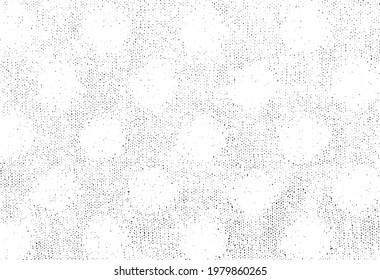 Sutil vector de textura urbana de color medio grunge. Textura superpuesta angustiada. Borde de fondo. Resumen efecto texturado leve. Ilustración vectorial. Negro aislado en blanco. EPS10.