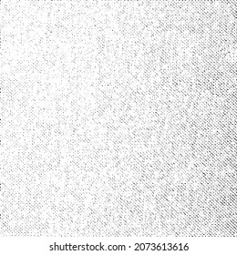 Subtile Halftone Grunge urbane Textur Vektor. Verzerrte Overlay-Textur. brüchiger Hintergrund. Abstrakter leichter strukturierter Effekt. Vektorgrafik. Schwarz einzeln auf Weiß. EPS10.