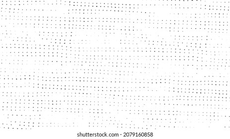 Subtile Halftone Grunge urbane Textur Vektor. Verzerrte Overlay-Textur. brüchiger Hintergrund. Abstrakter leichter strukturierter Effekt. Vektorgrafik. Schwarz einzeln auf Weiß. EPS10.